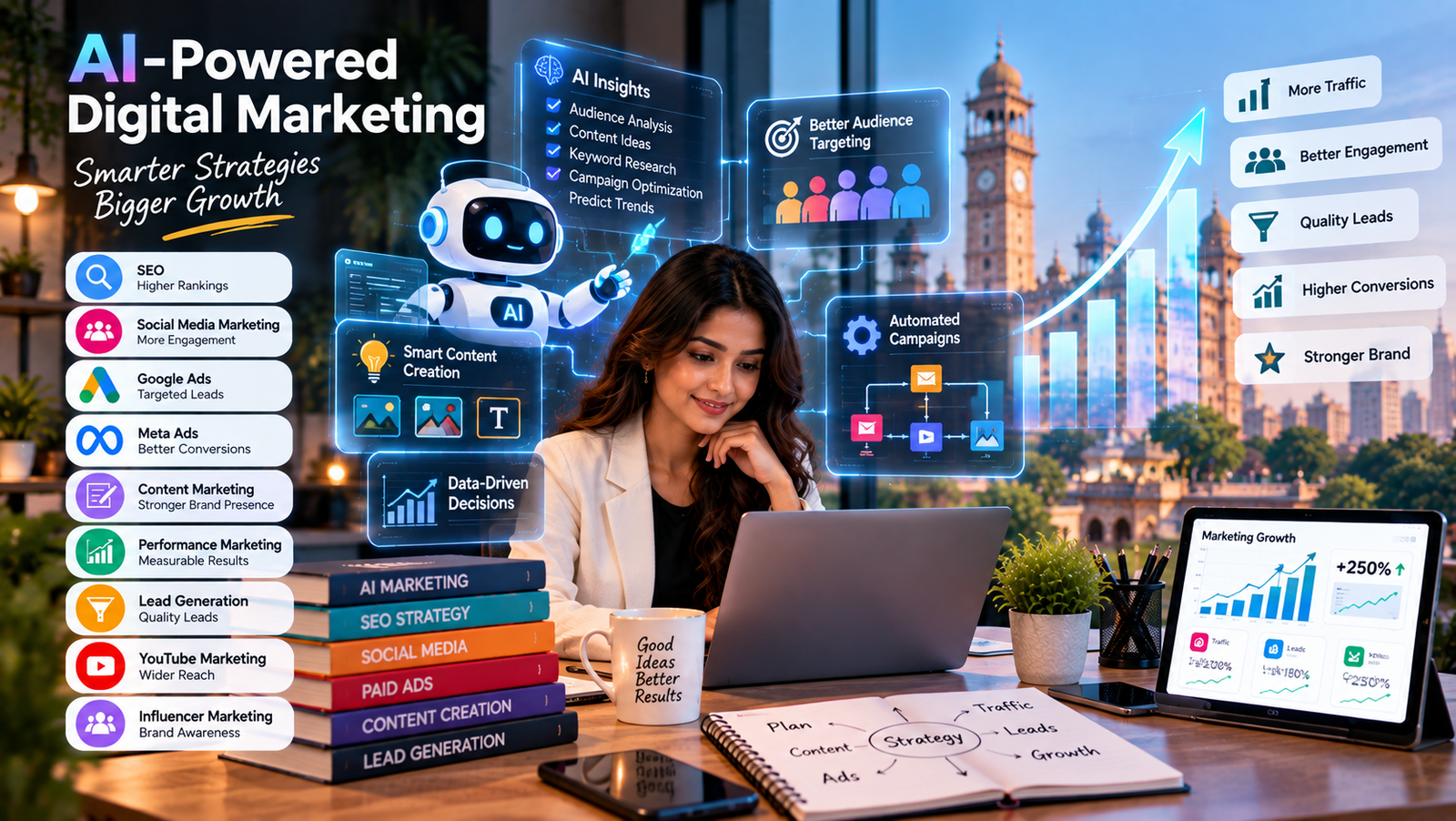 1. AI-Powered Digital Marketing Agency in Ludhiana using smart targeting, automation and data-driven growth strategies