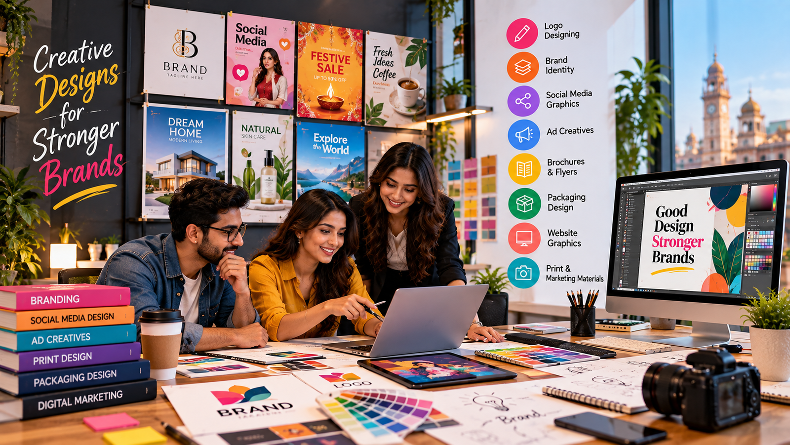 1. Best Graphic Design Agency in Ludhiana offering logo design, branding, website graphics and digital marketing creatives