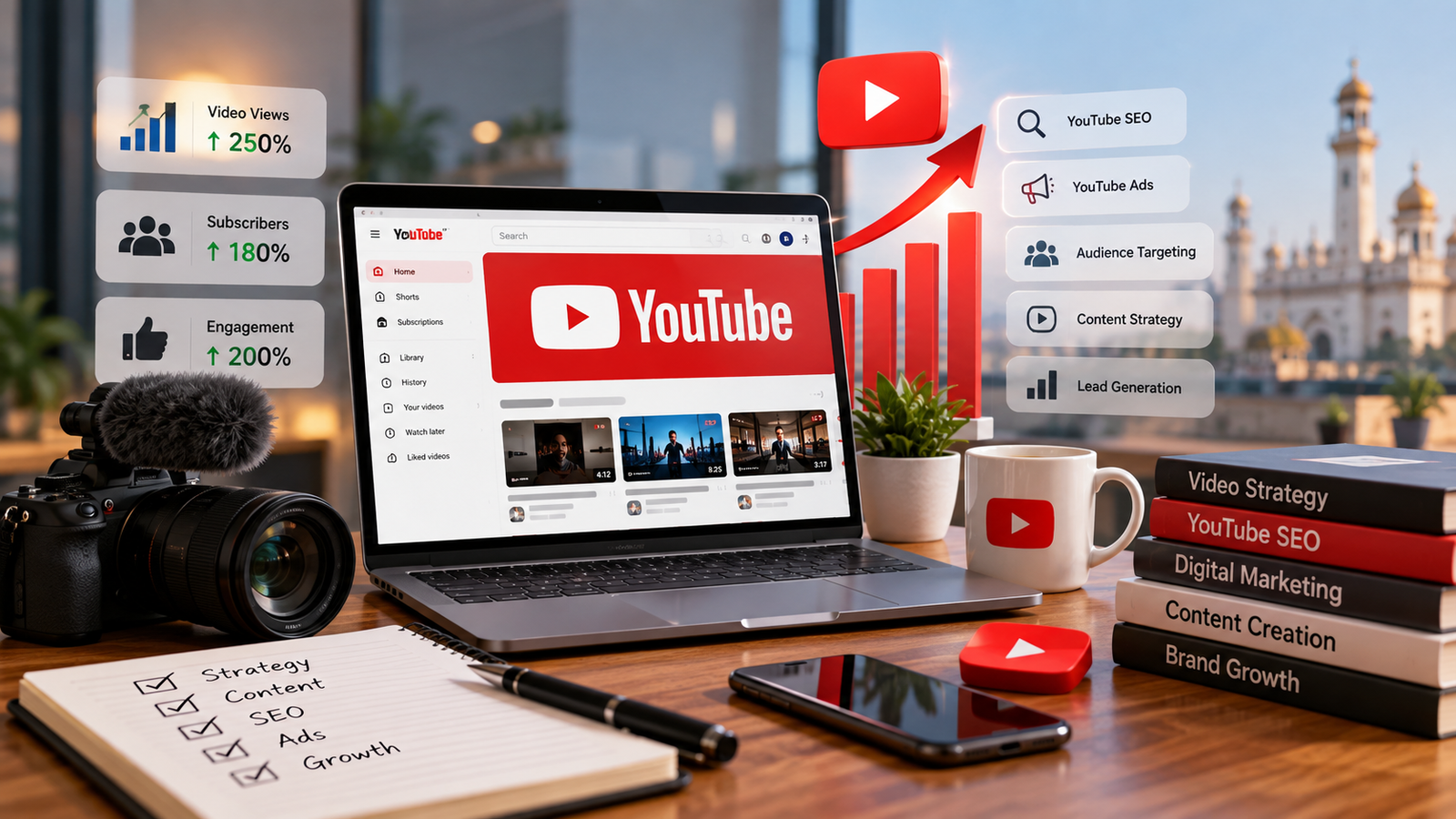 1. Best YouTube Marketing Agency in Ludhiana for YouTube SEO, content strategy and lead generation