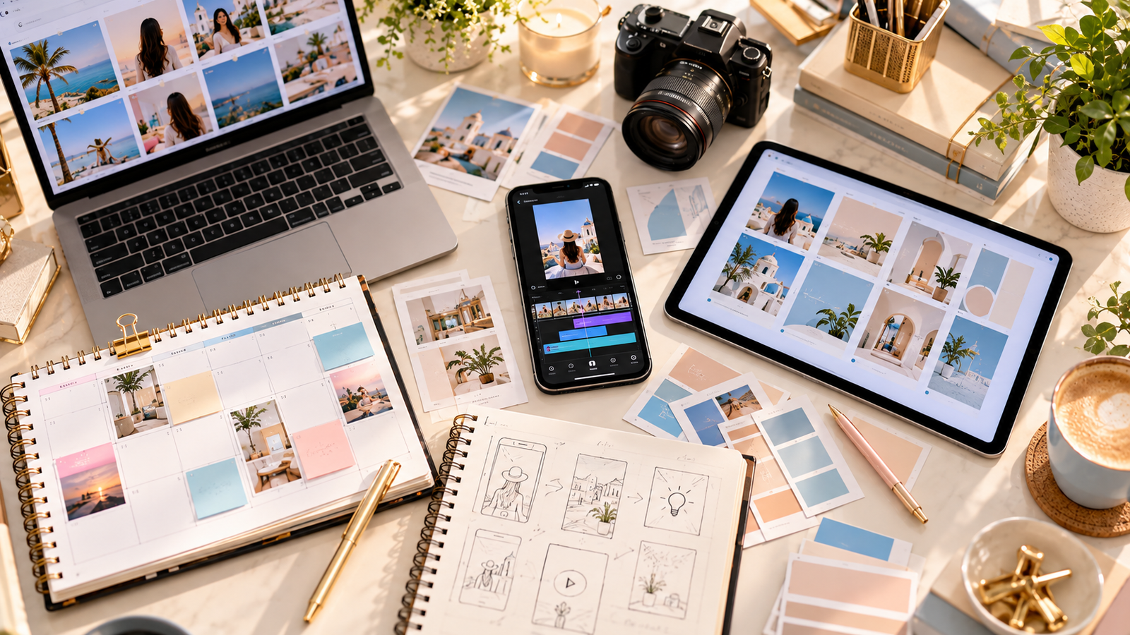 Instagram personal branding content strategy featuring educational Reels, carousel designs, and social media planning.
