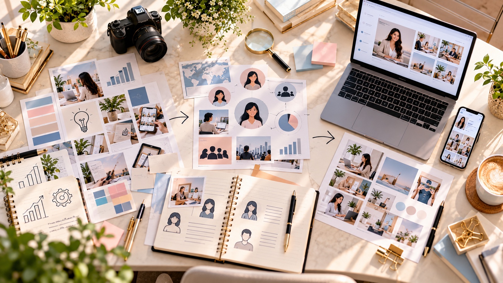 Visual representation of the personal brand statement formula combining expertise, target audience, and professional value.